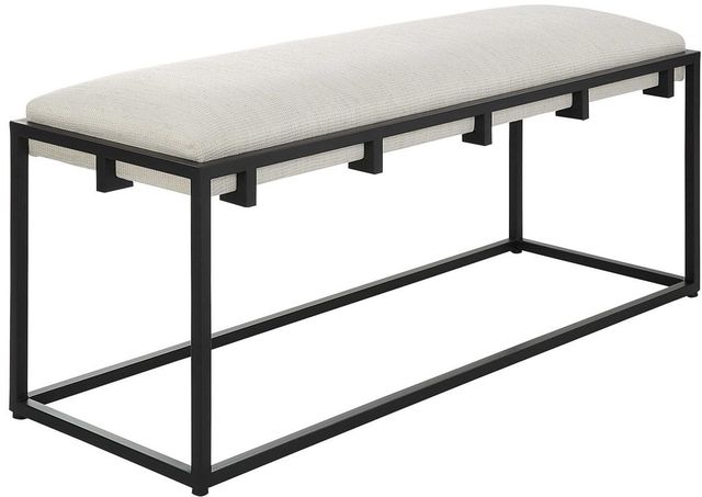 Uttermost® Paradox Black/White Bench-0