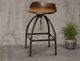 International Furniture Direct Pueblo Brown Swivel Bar Stool-1