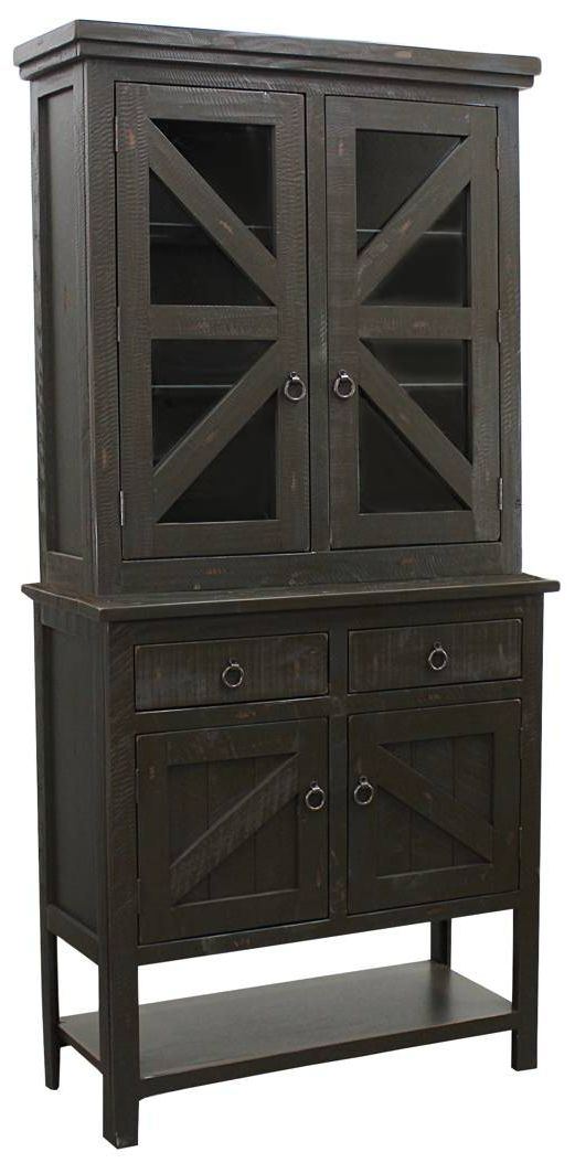 American Heartland Manufacturing Rustic 39" Buffet Hutch and Base-0