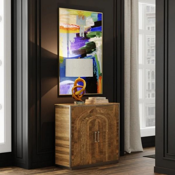 Harp & Finial® Ryan Dark Walnut Cabinet-1