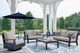 9FT Outdoor Umbrella and Base-1