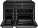ZLINE Paramount 48" 6.7 cu. ft. Black Satin Stainless Steel Paramount Dual Fuel Range with 8 Burner DuoPro™ Cooktop and Dual Ovens-1