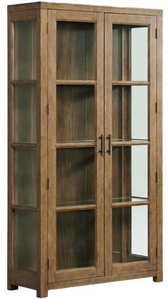 Riverside Furniture Bozeman Toasted Almond Display Cabinet-0