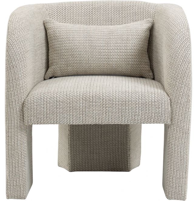 Meridian Furniture Sawyer Cream Weaved Fabric Accent Chair-1