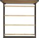 Elements International Breckenridge Black/Oak King Bed-3