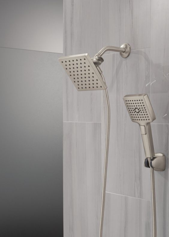 Delta Universal Showering Stainless 5-Setting Two-in-One Combination Shower with Additional Mount-1