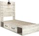 Signature Design by Ashley® Cambeck 5-Piece Whitewash Twin Panel Bed Set-1