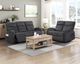 Homelegance® Allen Dark Gray Manual Double Reclining Loveseat-1