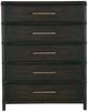 Hooker® Furniture Retreat Pole Rattan Black Sand 5-Drawer Chest-1