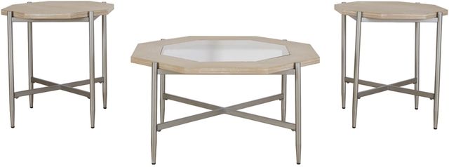 Signature Design by Ashley® Varlowe 3-Piece Bisque Tables-1