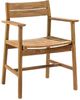 YHD Kelvin Brown Wooden Outdoor Dining Arm Chair-0