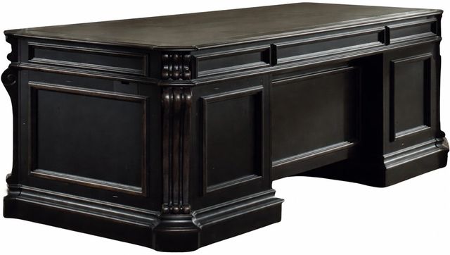 Hooker® Furniture Telluride Black 76" Executive Desk-0
