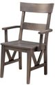 Handstone Chattanooga Arm Chair With Leather Seat-1