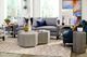 Hammary® Creston Premier Natural Gray Hexagonal Coffee Table-1