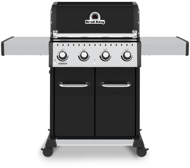 Broil King® Baron™ 420 PRO 1-Burner Black Freestanding Liquid Propane Grill-0