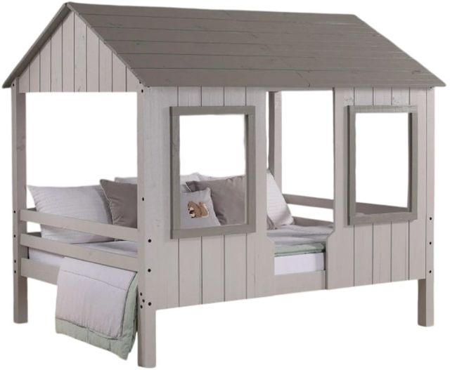 Donco Kids Columbia Gray Two Tone Youth Full Loft Bed-0