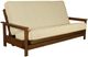Kodiak Furniture Emily Brownstone/Monte Toro Shell Full Futon Frame with Mattress-0