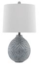 Currey & Company Hadi Gray Stone Wash Table Lamp-1