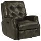 Flexsteel® Customizable Devon 35" Leather Power Rocking Recliner with Power Headrest-1