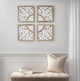Olliix by Madison Park Arwen 4 Piece Medallion Wood Wall Decor Set-5