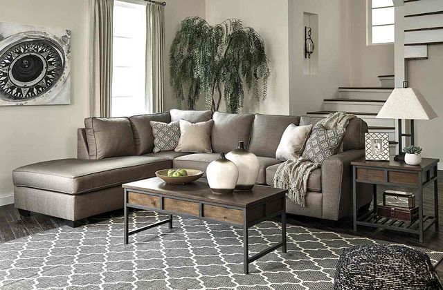Benchcraft® Calicho 2-Piece Cashmere Sectional-2