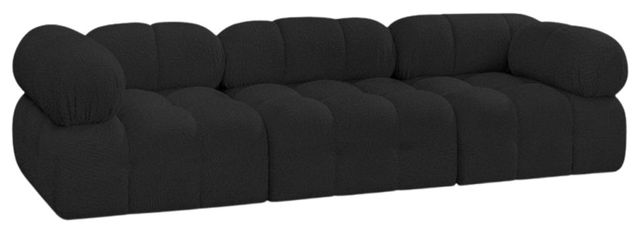 Meridian Furniture Ames 3-Piece Black 102" Sofa-0