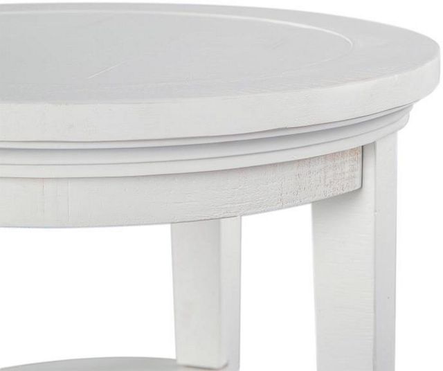 Magnussen Home® Heron Cove Chalk White Round End Table-2