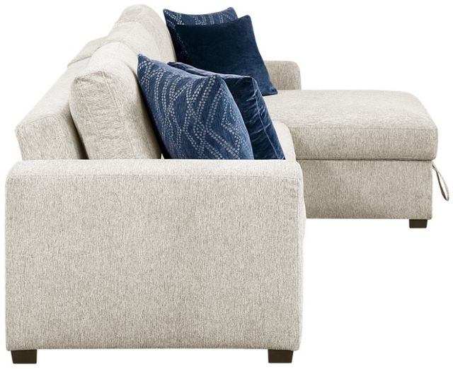 Homelegance® Isla 2-Piece Beige L-Shape Sectional and Reversible Storage Chaise-3