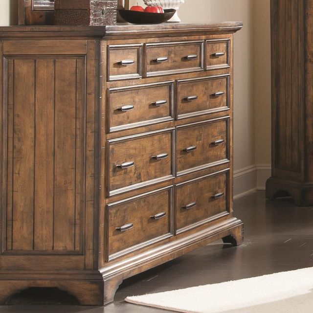 Coaster® Elk Grove 5-Piece Vintage Bourbon Queen Sleigh Storage Bedroom Set-3