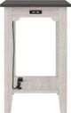 Signature Design by Ashley® Dorrinson Gray Chairside End Table with Antique White Base-2