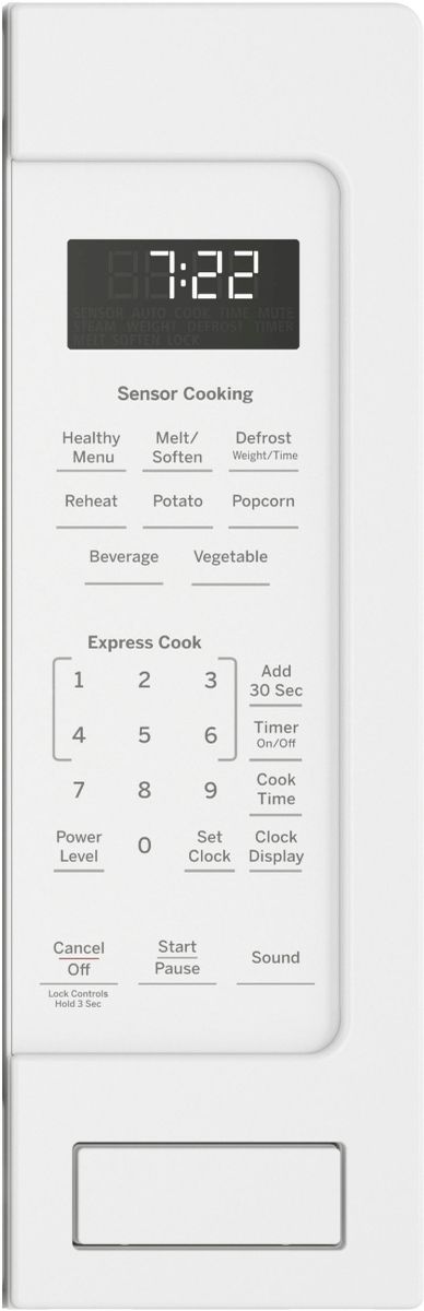 GE Profile™ 2.2 Cu. Ft. White Countertop Sensor Microwave-1
