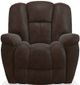La-Z-Boy® Maverick Walnut Reclina-Glider® Leather Swivel Recliner-0