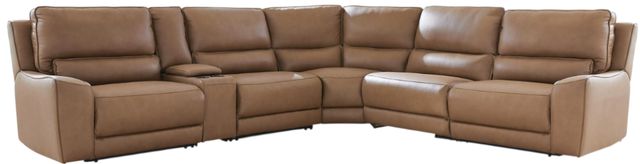 Signature Design by Ashley® Silverbrooke 6-Piece Caramel Power Reclining Modular Sectional-0