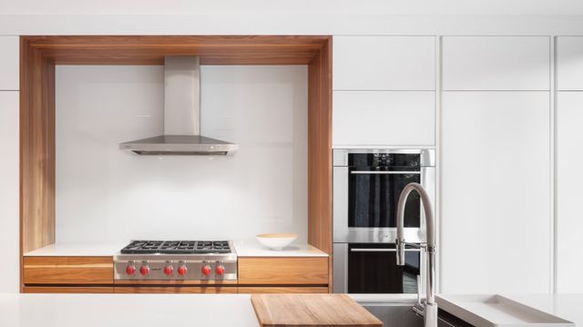 Wolf® 36" Stainless Steel Cooktop Wall Hood-1