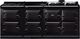AGA™ eR7 Classic Cast Iron 83" Gloss Black Pro Style Dual Fuel Range-0