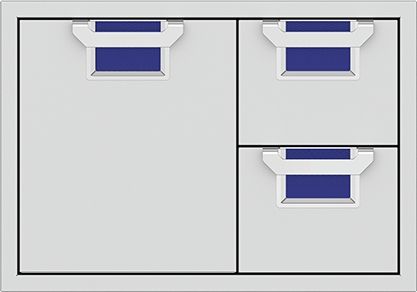 Aspire By Hestan® AESDR Series 30" Prince Double Drawer and Storage Door Combination-0