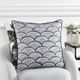Stylecraft Norman Wyatt Home Black/White 24" Designer Pillow-1