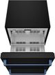 Thor Kitchen Gordon Ramsay Collection 3.4 Cu. Ft. Anti-Fingerprint Black Under the Counter Freezer Drawer with Blue Handle-1