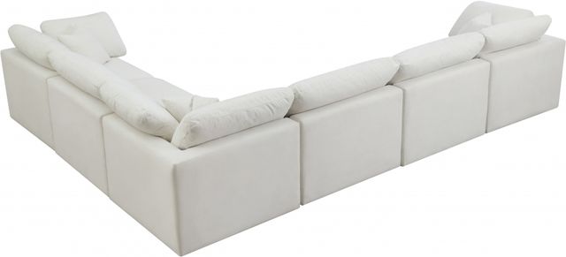 Meridian Furniture Plush 6-Piece Cream Modular Sectional-1