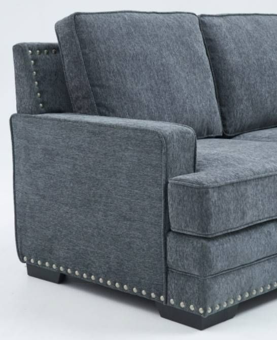 Milton Greens Stars 2-Piece Dark Gray L-Shape Sectionals-3
