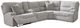 Signature Design by Ashley® Acklen Place 5-Piece Pewter Power Reclining L-Shape Sectional with Storage Console-0