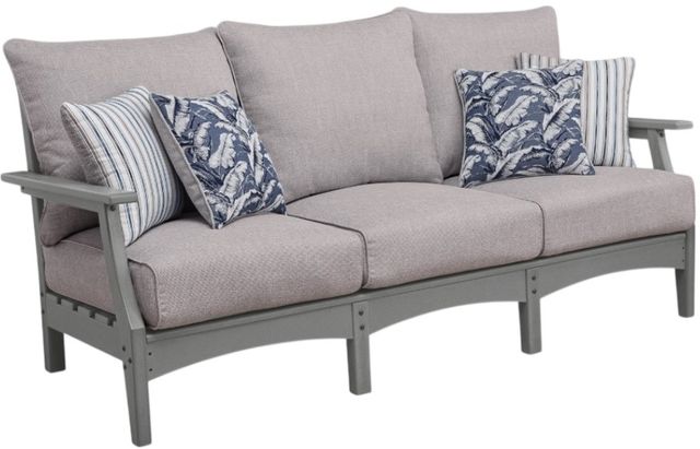 Signature Design by Ashley® Lone View Bay Beige/Gray Plastic Outdoor Sofa-0