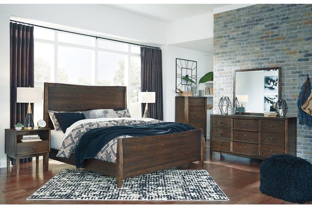 Signature Design by Ashley® Kisper 2-Piece Brown King Panel Bed Set-3