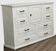Million Dollar Rustic Ranch 4-Piece Frosted White Twin Panel Bedroom Set-1