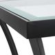 Uttermost® Alayna Glass Top End Table with Satin Black Frame-4