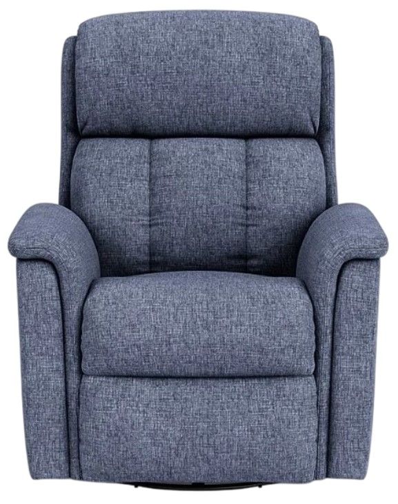 Flexsteel® Luna Blue Indigo Swivel Gliding Recliner-1