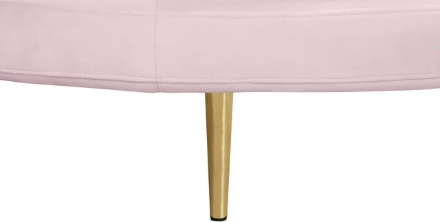 Meridian Furniture Circlet PInk Velvet Round Sofa Settee-3
