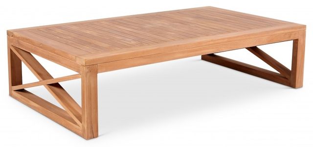 Meridian Furniture Anguilla Natural Teak 14" Outdoor Coffee Table-0