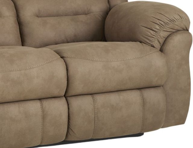 HomeStretch Gambler Truffle Manual Double Reclining Sofa-2
