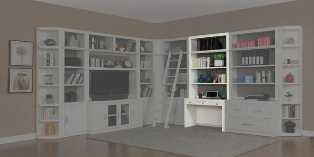 Parker House® Catalina 2-Piece Cottage White 40" Library Desk and Hutch-2